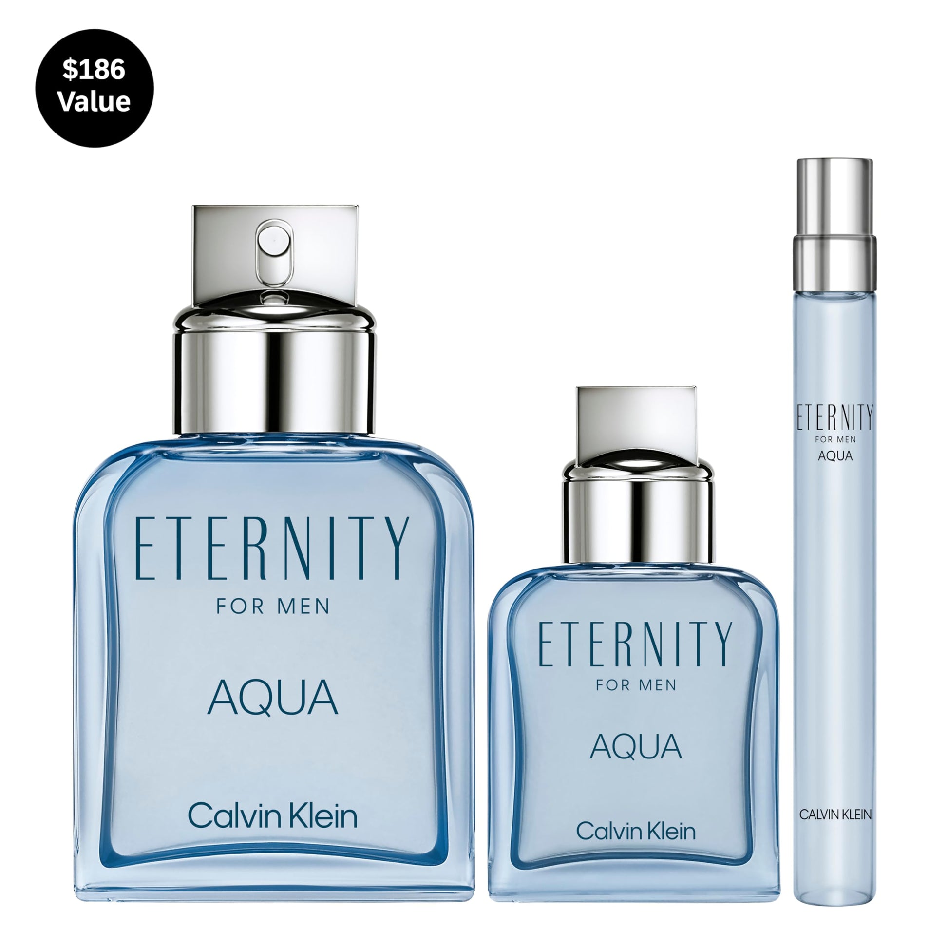 Calvin Klein Aqua for Him Eau de Toilette 3 Piece Set